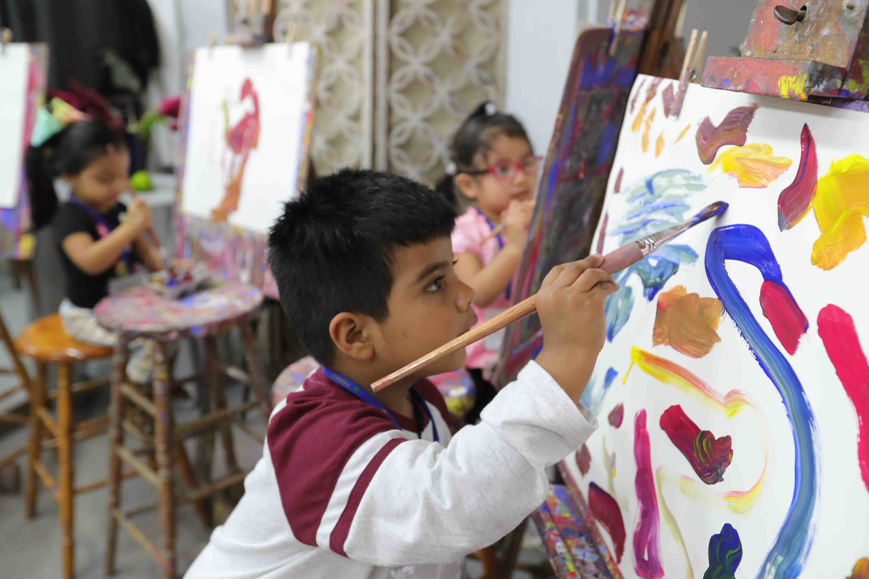 Gateway Head Start of Vineland hands on art experience at The Barn Studio of Art